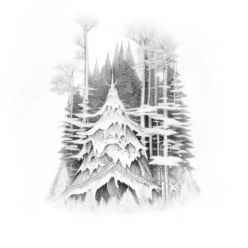 Enchanted Dark Forest Sleeve