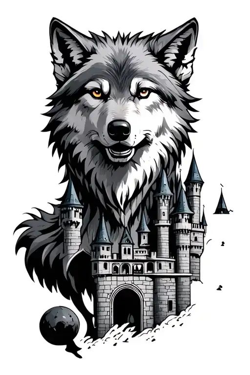 Wolf And Castle