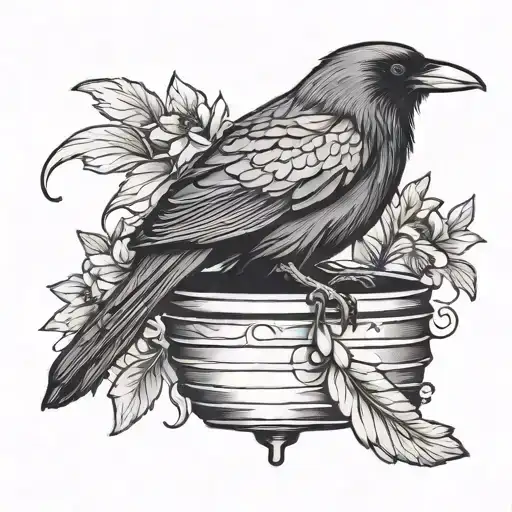 Raven Clutching Beehive