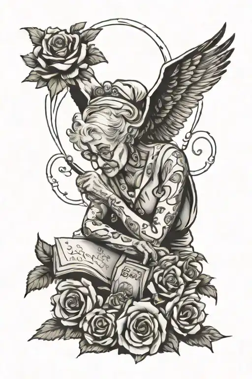 Rest In Peace Grandma Writing