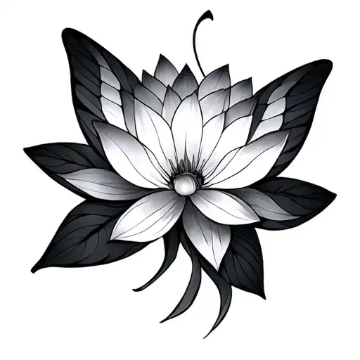 Lotus And Butterfly Geometrigeometric