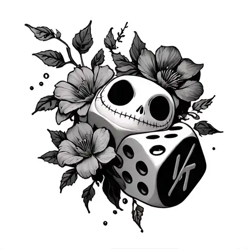 Nightmare Before Christmas Flowers Deadly Nightshade Oogie Boogie Dice