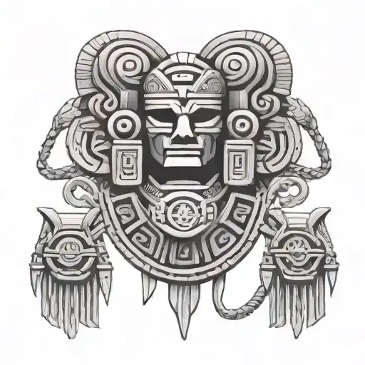 Pre-hispanic Aztec Chest Necklace