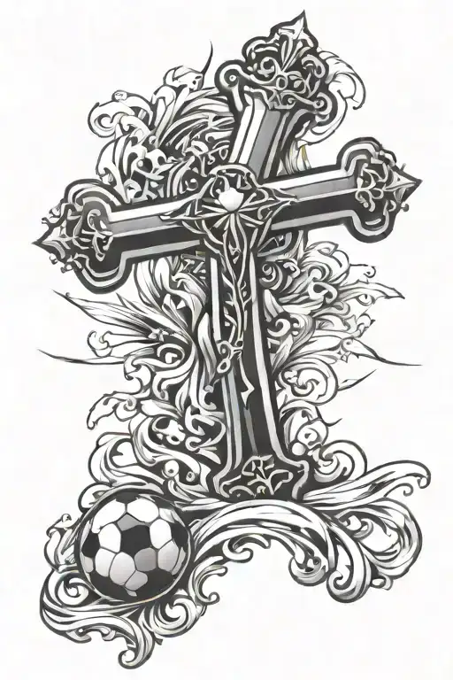 Football Christian Orthodox Cross