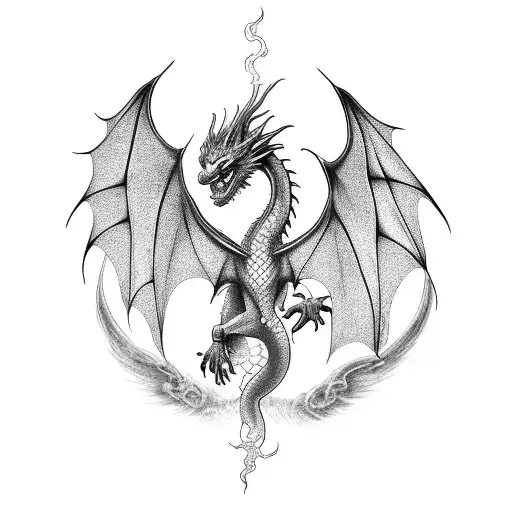 Dragon With A Phoenix Sleeve