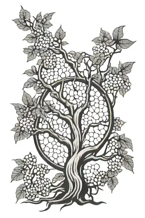 Honeycomb Tree Of Life Intertwined
