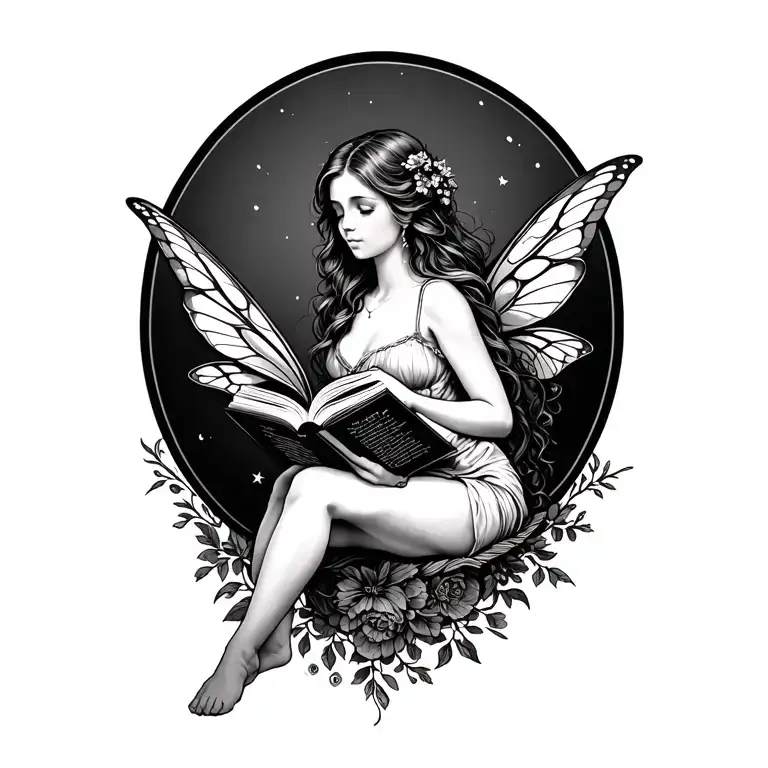 Fairy Sitting Reading Books
