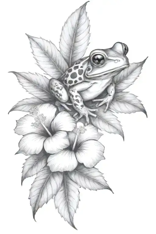 Hibiscus Frog Leaves