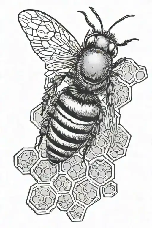 Bee Honeycomb Pattern