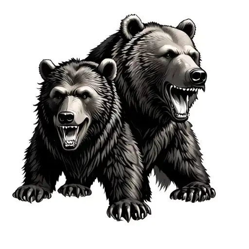 Cerberus Heads And A Grizzly Bear Combined For Military