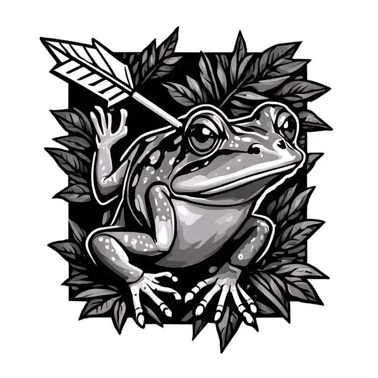 Arrow And Coqui Frog