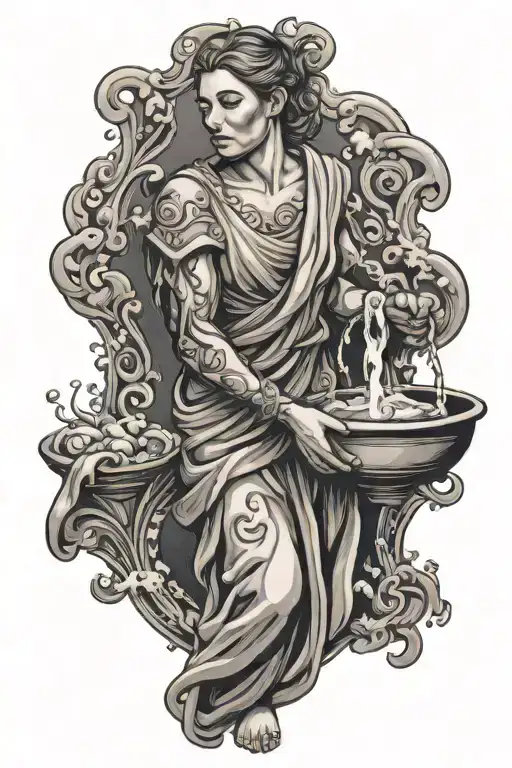 Water Bearer Pouring Water