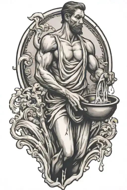 Water Bearer Pouring Water