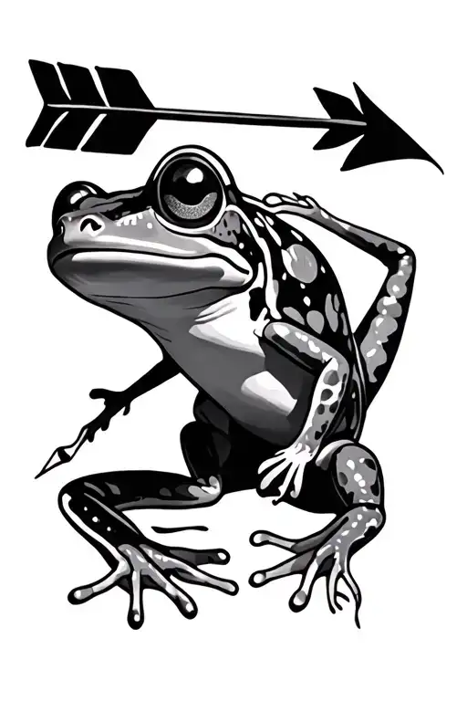 Arrow And Coqui Frog
