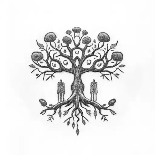 Tree Of Life And A Skull