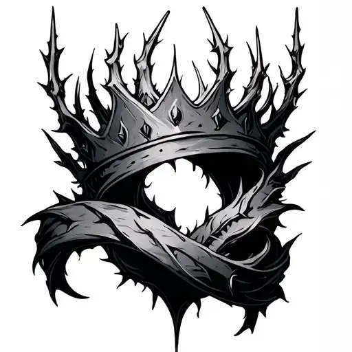 Thorn Crown That's Wraps Around Arm