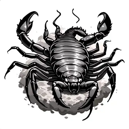 Scorpion Coming Out Of Skin