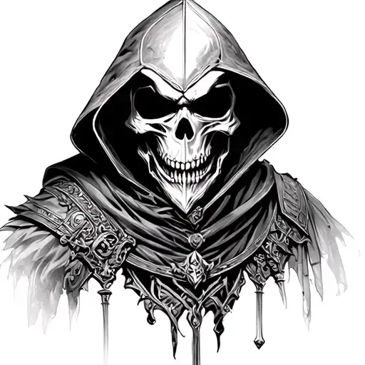 Skull Knight From Berserk Crossed With The Reaper Face On The Cover Of Ebk Jaaybo's The Reaper Album