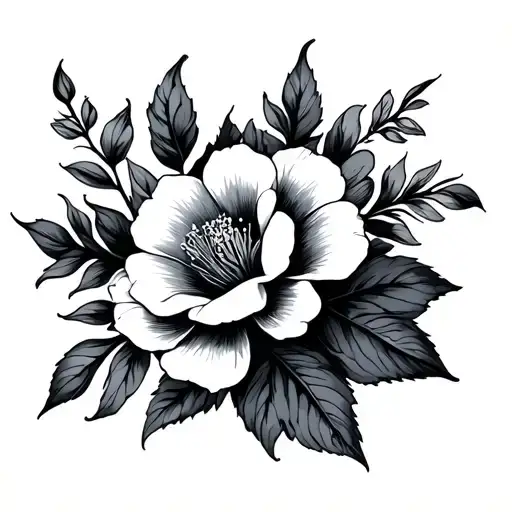 1955 2024 Roman Numarals With Flowers Intertwined