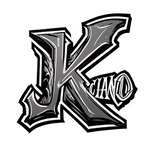 K Chicano Lettering