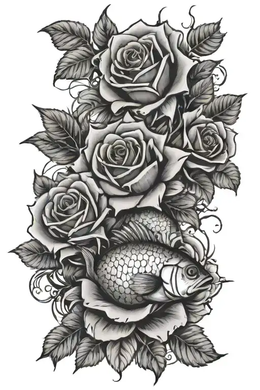 Roses And A Fish