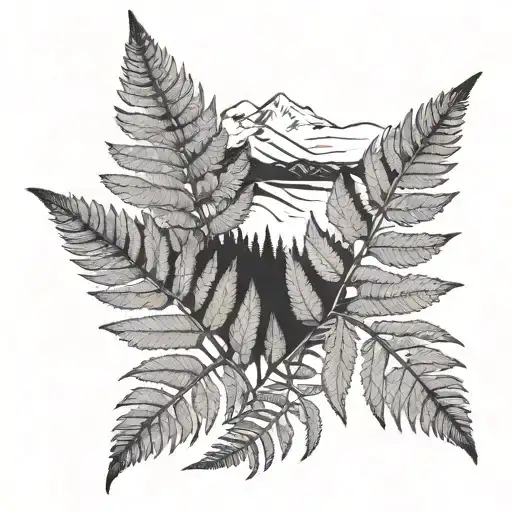 Fern Leaf In The Mountains