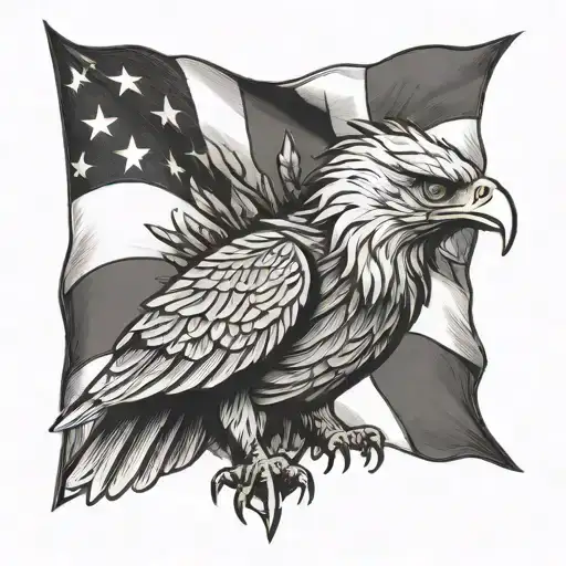 Rugby And The Number 12 American Flag Eagle