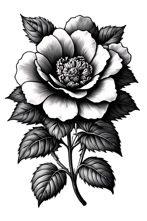 Geranium Honeysuckle Camelia Flower