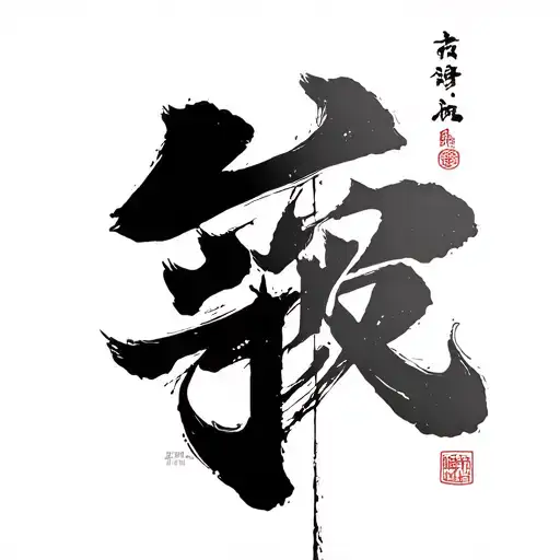 Chinese Letters Vertical With A Cristam Bible