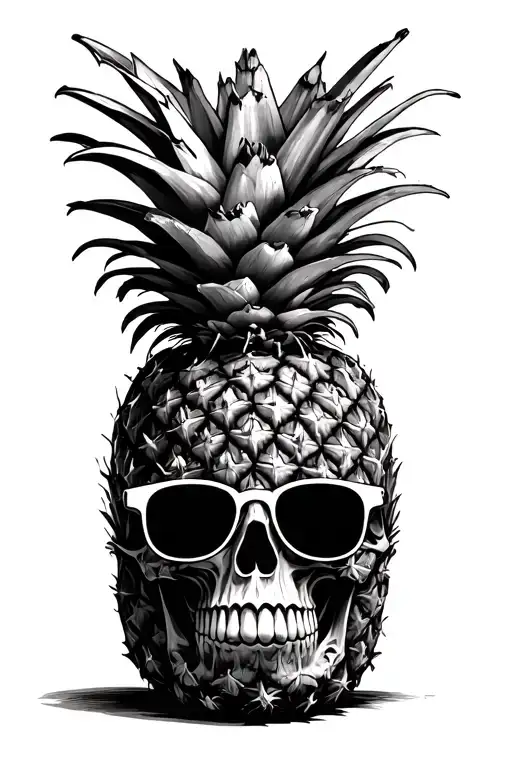 Pineapple Skull Warring Sunglasses