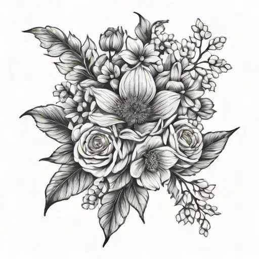 Birth Month Flower Bouquet