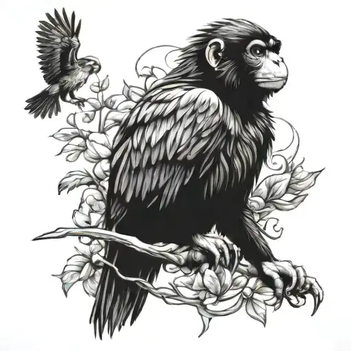 Monkey And Buzzard