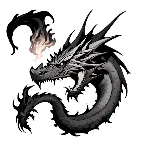 Berserk Dragon Breathing Fire