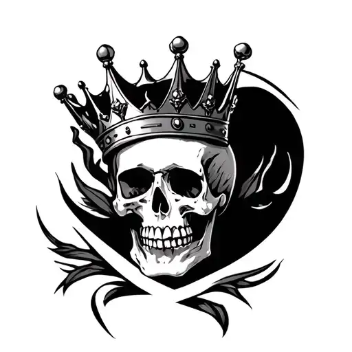 Skull And Crown Entire Chest