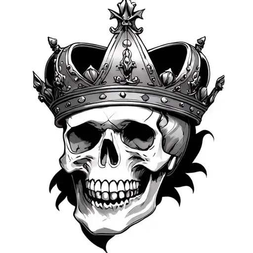 Skull And Crown Entire Chest