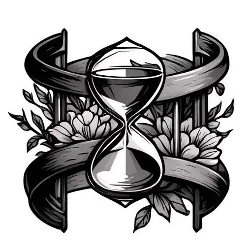 Hourglass Armband Tattoo Design
