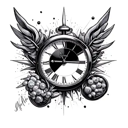 Compsss With Clock And Drugs Sleve