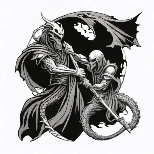 Dragon Fight Grim Reaper