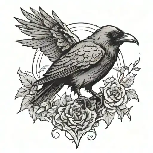 Raven With Thorns