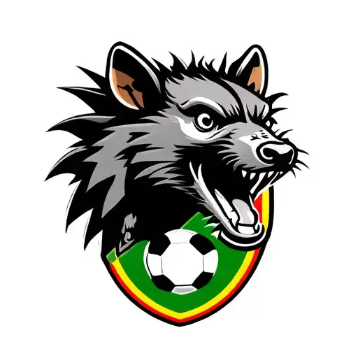Tasmanian Devil And Portuguese National Football Team Symbol
