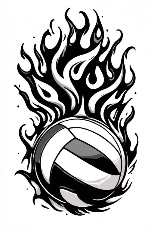 Flame Volleyball