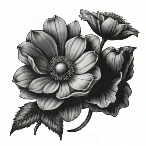 Daisy And Poppy Flower