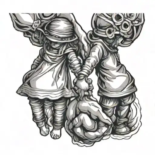 Children Holding Hands