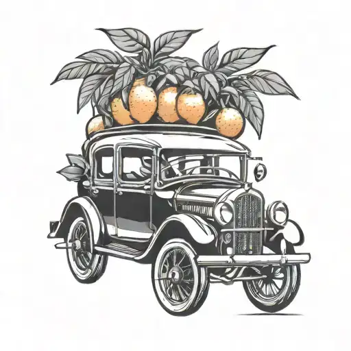 Citrus Holiday Car