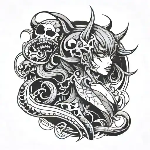 Evil Manga Anime Linework