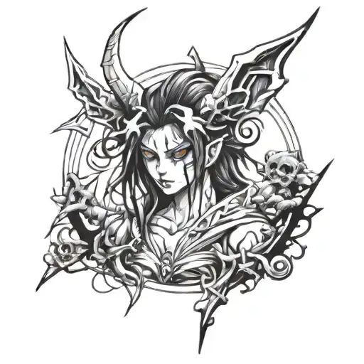 Evil Manga Anime Linework