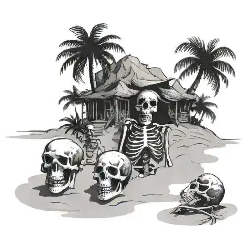 Beach And Skeletons