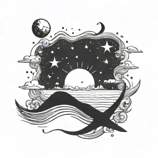 Beach With Starry Sky