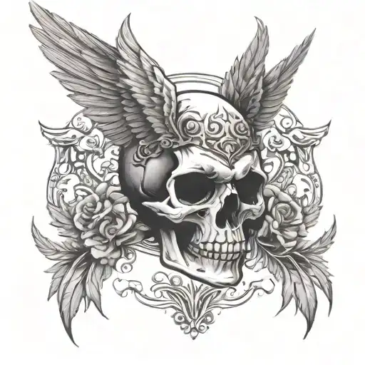 Skull Wings Freedom