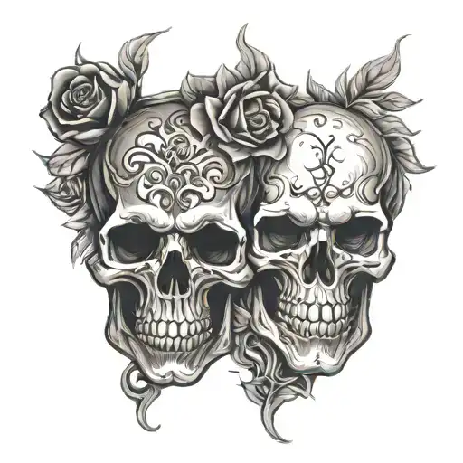 Skulls Representing Dark Periods